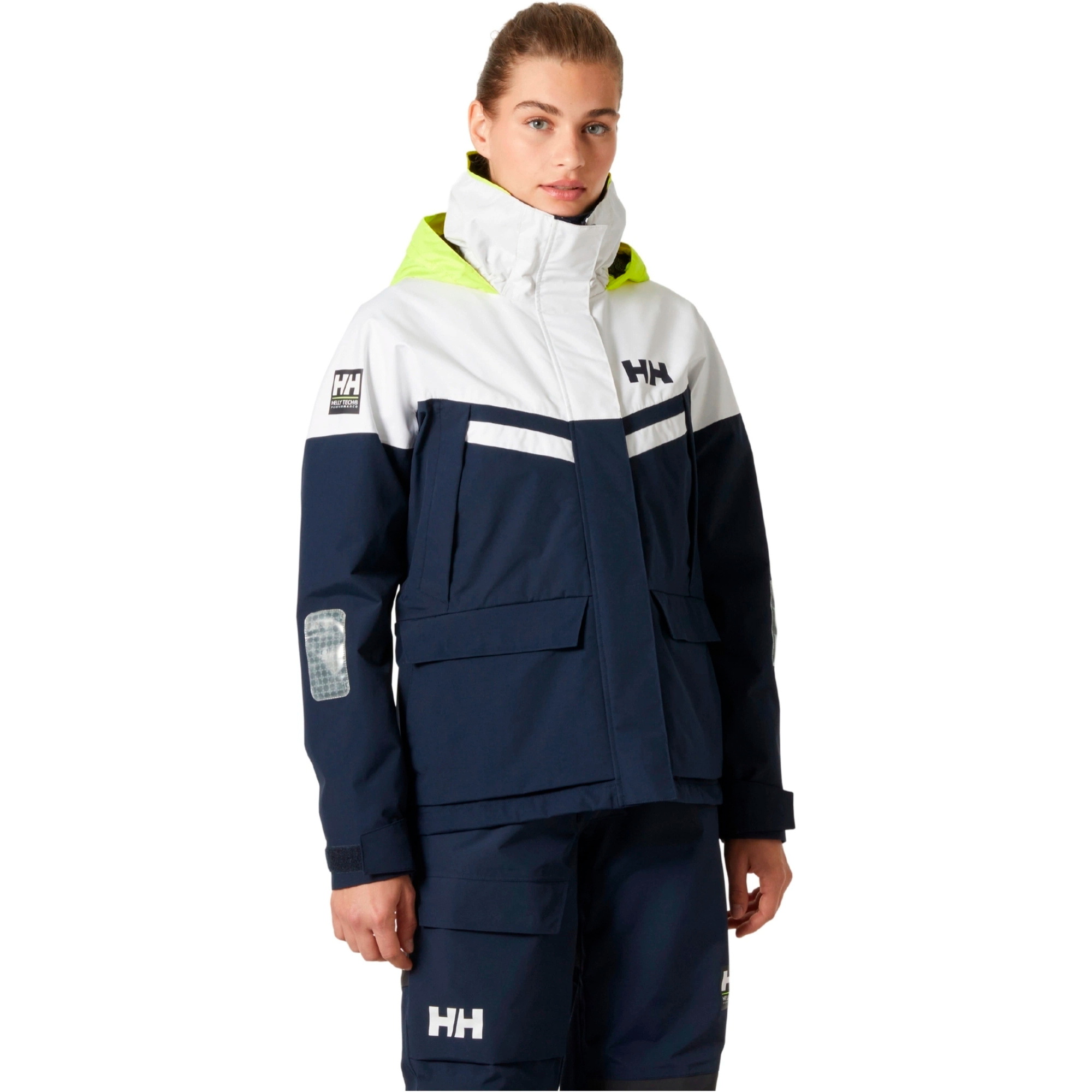 2025 Helly Hansen Dame-sejldragt Med Jakke Og Bukser Fra Pier 4.0 HHWPJAPBBN - Navy